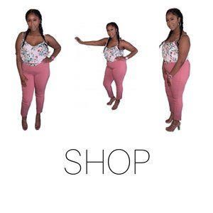 PANTS - Dusty Rose Skinny Pants